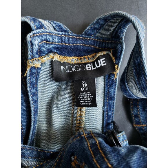 Indigo Blue Maternity Overalls Women's Size XS - Picture 8 of 10